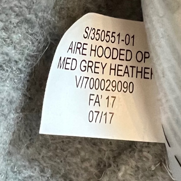 🌸 Banana Republic Gray Wool Hooded Open Front Cardigan Sweater  Women’s - Picture 6 of 6